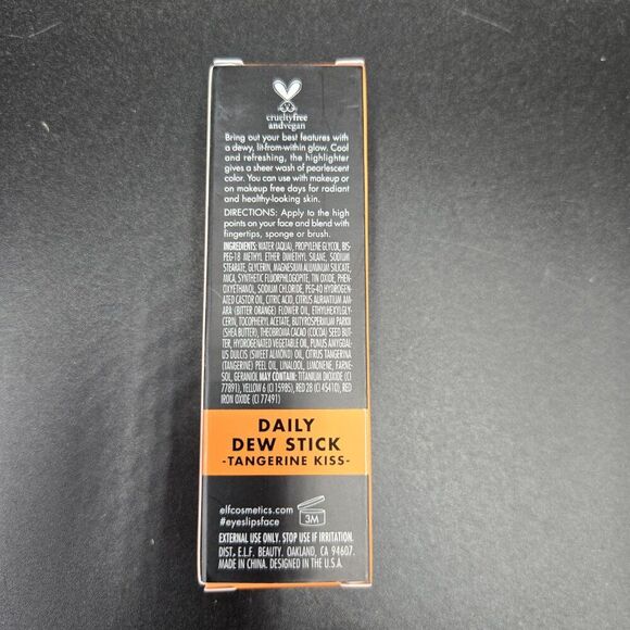 e.l.f. Cosmetics Daily Dew Stick Cooling Highlighter Stick Tangerine Kiss Glow - Picture 3 of 4